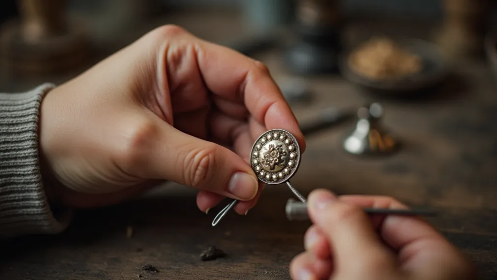 Restoring a vintage button