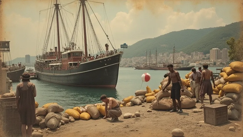 Philippine port scene in the early 20th century