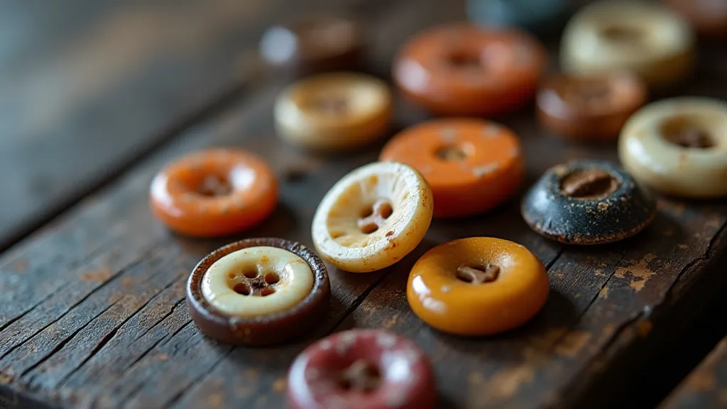 Antique Vegetable-Dyed Buttons