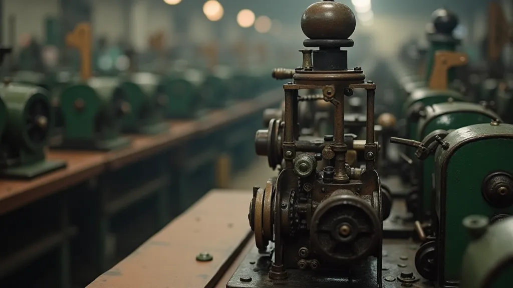 Vintage button-making machine
